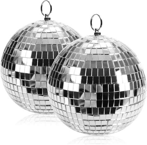 four 2X Discokugel Spiegelkugel zum Aufhängen Disco Ball für