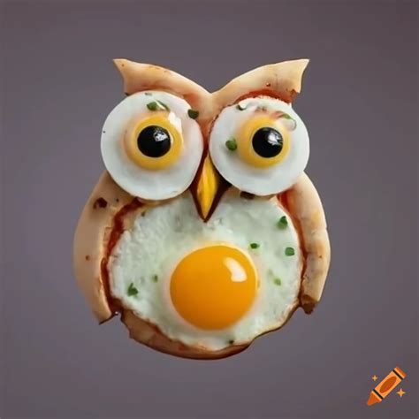 Pizza Owl With Fried Egg Eyes On Craiyon