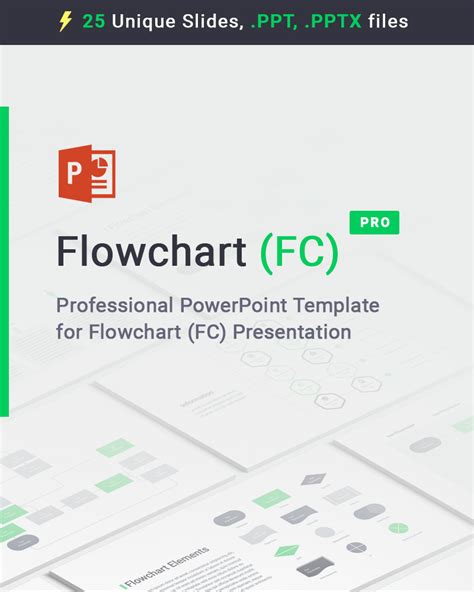 Flowchart PowerPoint template #86823 - TemplateMonster