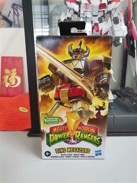 Power Rangers Retro Vhs Mighty Morphin Black Dino Megazord Hobbies