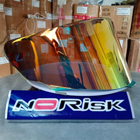 Jual KACA FLAT IRIDIUM PNP KYT TT COURSE ORIGINAL RACER X NORISK