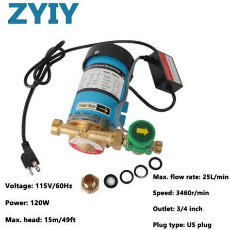 Zyiy 120w Water Pressure Booster Pump Pressure Pump Water For Home Pool Blue Us Ebay