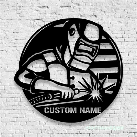 Custom Welding Metal Wall Art Craft Name Sign