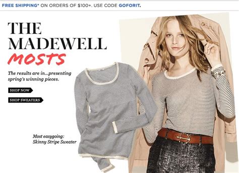 Jcrew Aficionada Jcrew Email Meet Madewell Shop With 20 Off