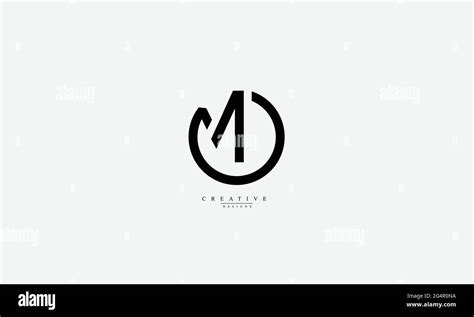 Alphabet Letters Initials Monogram Logo Mo Om M O Stock Vector Image