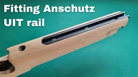 Custom Air Rifle Stock Modification How To Inlet Anschutz Uit