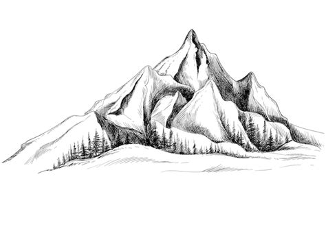 Images de Dessin Paysage Montagne Téléchargement gratuit sur Freepik