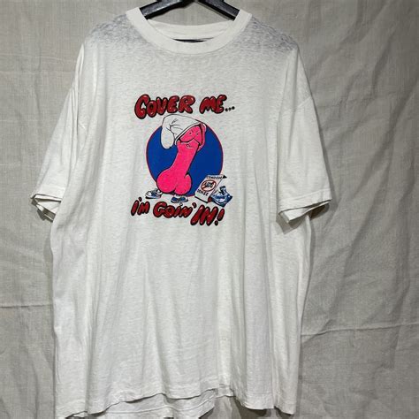 【傷や汚れあり】80s 90s エロt ヴィンテージ ティシャツ Tee Tシャツ Tshirt Aids エイズ コンドーム Vintage