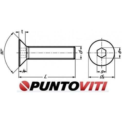 Viti A Testa Svasata Piana Con Esagono Incassato In Alluminio