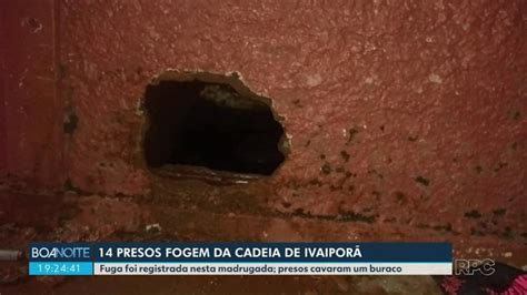 Presos cavam buraco e fogem da cadeia de Ivaiporã VÍDEO Norte e