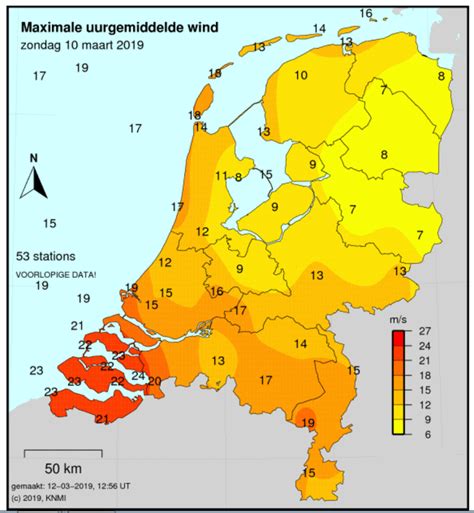 Knmi Code Oranje Voor Zeer Zware Windstoten Op 10 Maart 2019