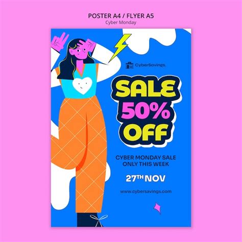 Free Psd Cyber Monday Poster Template