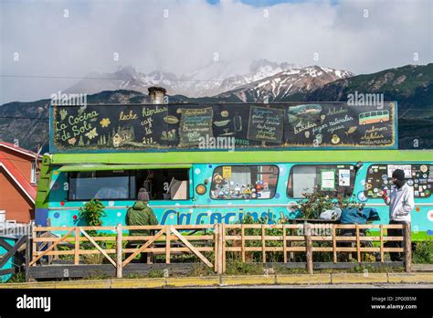 Food Truck La Cocina De Sole In An Old Bus Villa Cerro Castillo