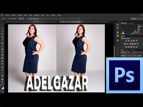 Como adelgazar con photoshop Tutorial Photoshop en Español YouTube