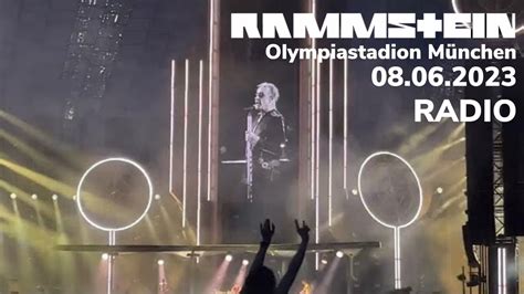 RammsteinOfficial RADIO LIVE 08 06 2023 OLYMPIASTADION MÜNCHEN