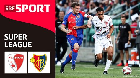 FC Sion FC Basel Highlights Super League 2022 23 Runde 7 SRF