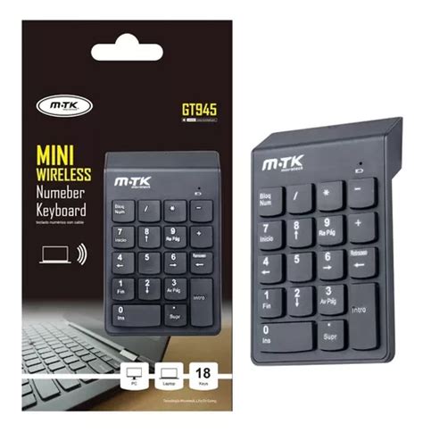 Mini Teclado Numerico Inalambrico Mtk Pc Notebook Macbook Mercadolibre