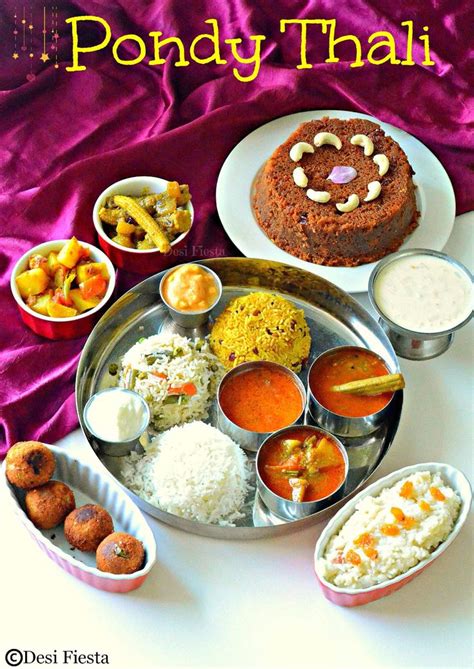 Desi Fiesta Pondicherry Thali Indian Food Recipes Indian Veg