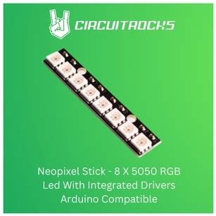 Neopixel Stick X Rgb Led With Integrated Drivers Arduino