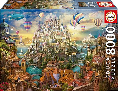 Educa Puzzle 8000 Pieces Dream City Jigsaw Puzzles Amazon Canada