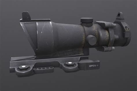 3D model Rifle Scope ACOG VR / AR / low-poly | CGTrader