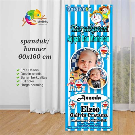 Harga Banner Custom Tasyakuran Aqiqah Terbaru Nov Biggo Indonesia