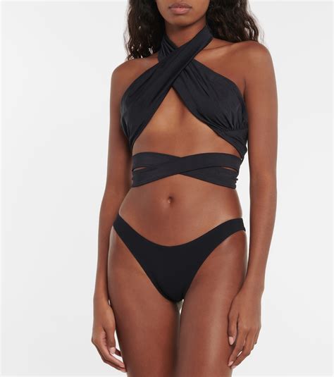 Bianca Halterneck Bikini Top In Black Tropic Of C Mytheresa
