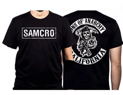 Camiseta Camisa Série Samcro Sons Of Anarchy Frente costas