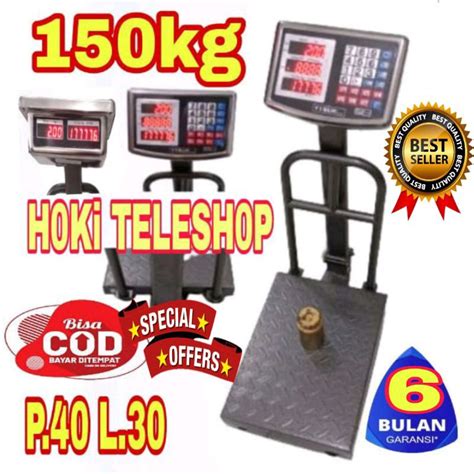 Jual Best Scale Timbangan Digital 40kg 50kg 100kg 150kg 180kg 200kg 300kg 400kg 500kg 1ton