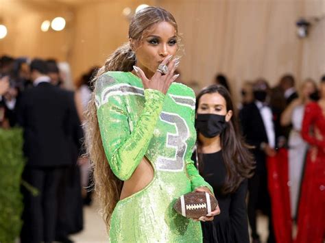 Ciara Wore Her Husbands Jersey Number Super Bowl Ring To Met Gala