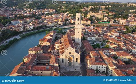 Aerial View Of Duomo Di Verona Cattedrale Di Santa Maria Matricolare