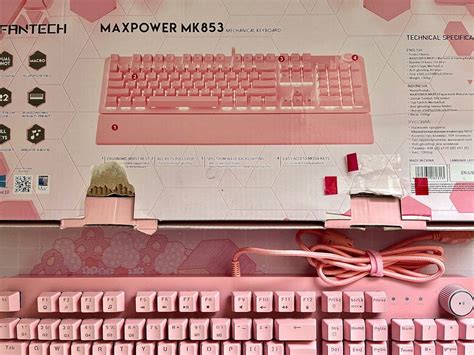 Fantech MK853 Mechanical Keyboard Maxpower Sakura Edition Red