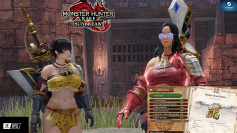 Monster Hunter Rise Sunbreak Steam Skimpy Armor Showcase Another Grand Gesture Youtube