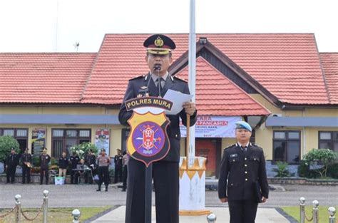 Kapolres Murung Raya Pimpinan Upacara Peringatan Hari Lahir Pancasila 1