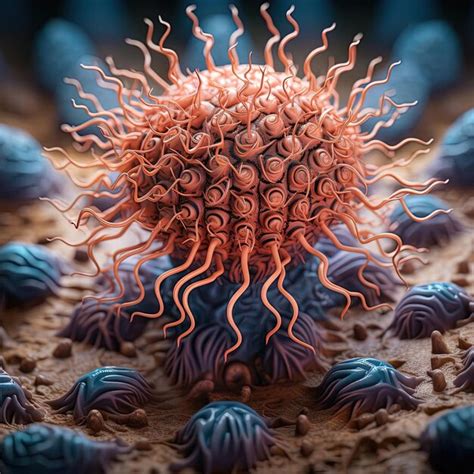 Premium AI Image | the cell is the core of the structure of a virus in ...