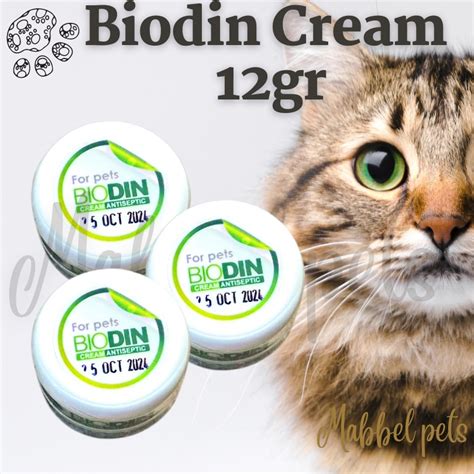 Jual Biodin Cream Antiseptic Obat Jamur Scabies Kucing Anjing Kelinci