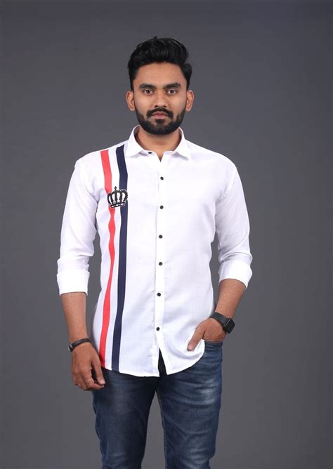 Printed Men Fancy Shirt Full Sleeves At Rs 249 In Surat Id 25887574333