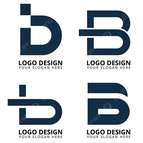 huruf koleksi desain logo bisnis profesional   logo bb png