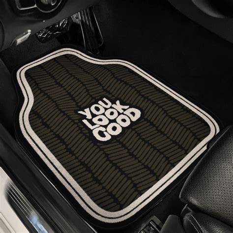 Conjunto de alfombrillas universales para coche de 4 piezas con patrón