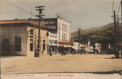 Main Street Los Gatos, CA Postcard