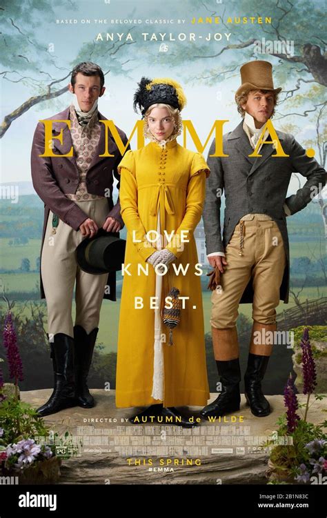 EMMA, US poster, from left: Callum Turner, Anya Taylor-Joy as Emma ...