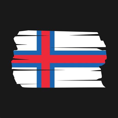 Faroe Islands Flag Brush Vector Art At Vecteezy