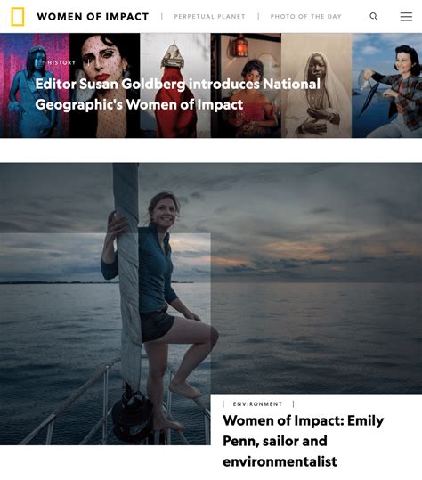 National Geographic Women Of Impact Visible