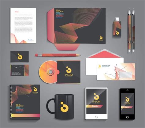 Professional Identity For Your Company Stock Vector Image By