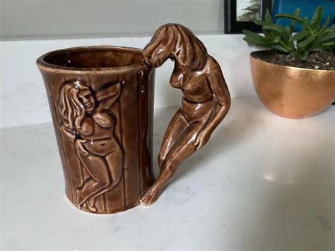 VINTAGE NUDE WOMAN Handle Mug Barrel Naked Lady Cup Beer Coffee Mug 16