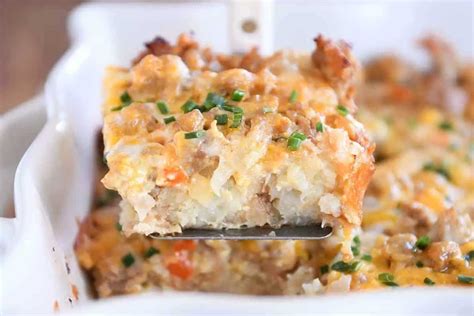 How To Make Make Ahead Overnight Tater Tot Breakfast Casserole Recipe
