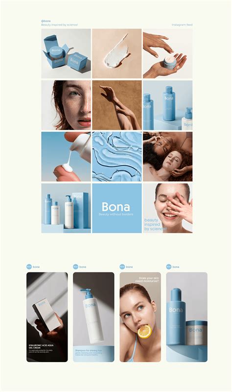 Bona Cosmetics Brand Identity Behance