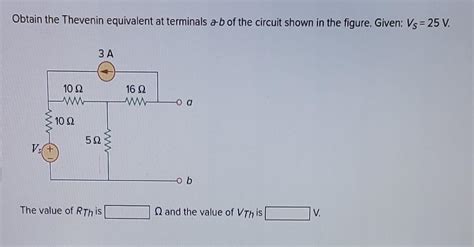 Solved Obtain The Thevenin Equivalent At Termin