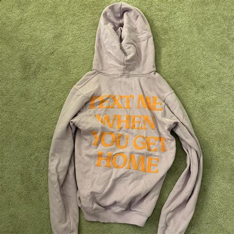 Lonely Ghost Text Me When You Get Home Hoodie Depop