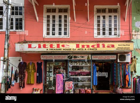 Traditional shop building in Fort Kochi (Cochin), Kerala, South Stock ...